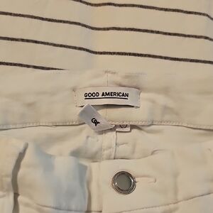 Good American White Cropped Jeans